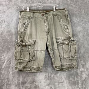 Levis Cargo Shorts Men 36 Baggy Y2K 90s Streetwear Skater Preppy distressed *